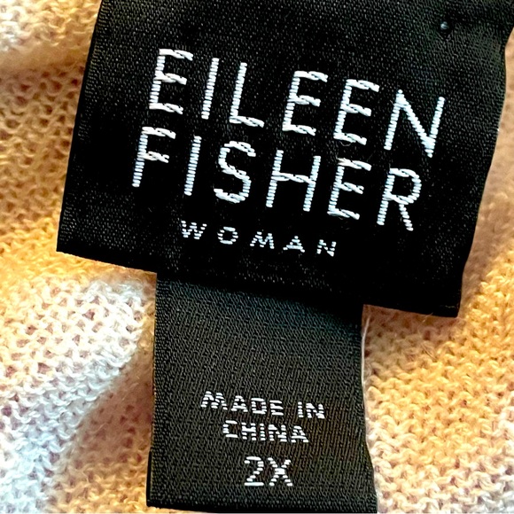Eileen Fisher Lavender Long Sleeve Women's Gauzy light Weight Sweater - Picture 8 of 11